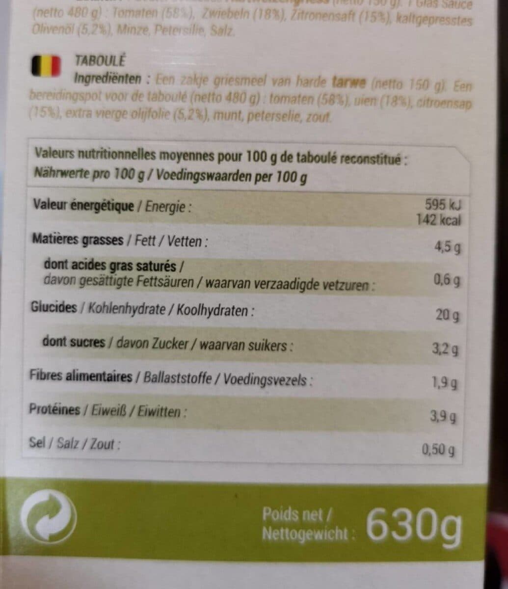 Jean Martin Taboulé Jean Martin packshot