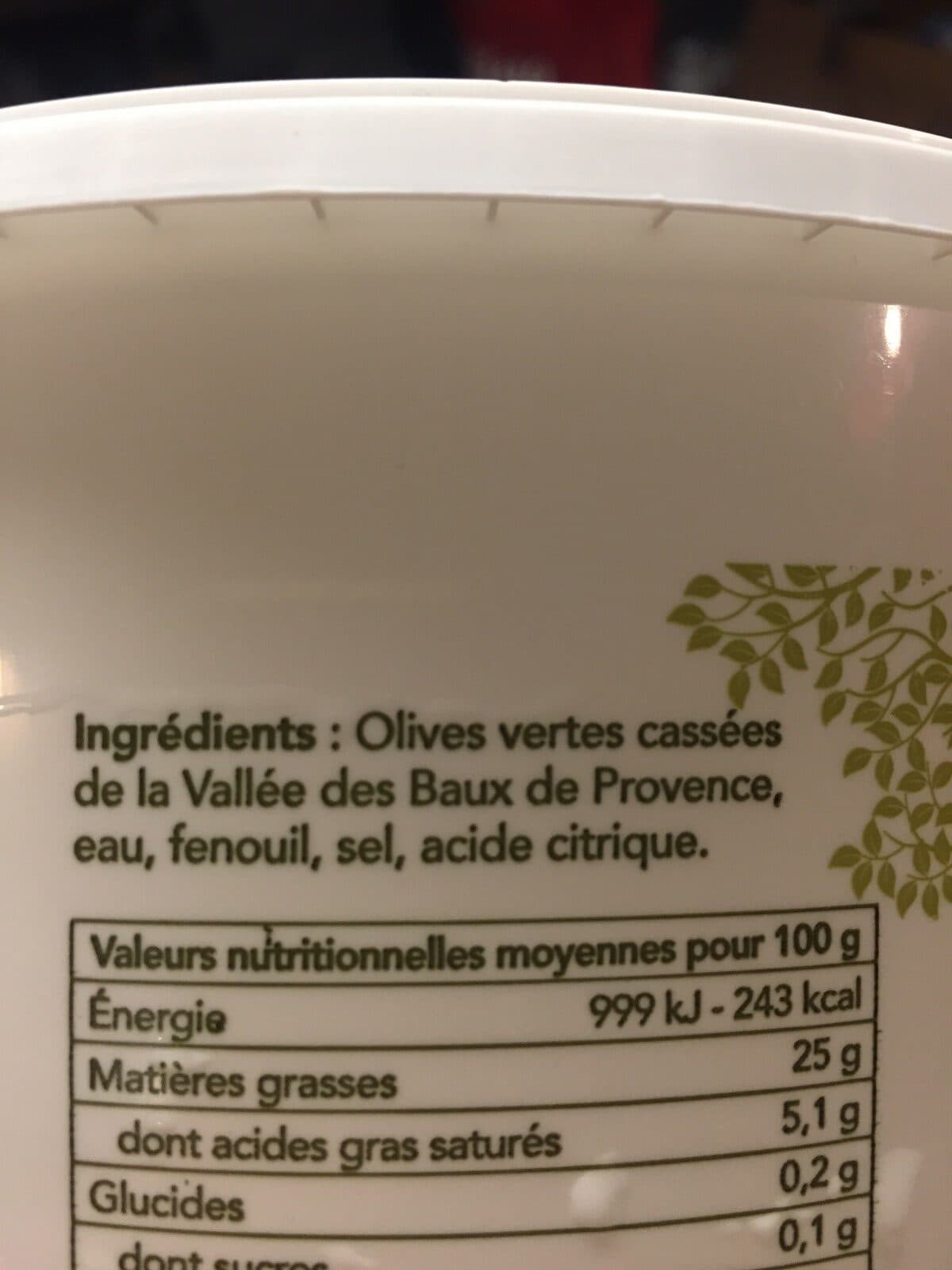 Jean Martin Olives cassées packshot