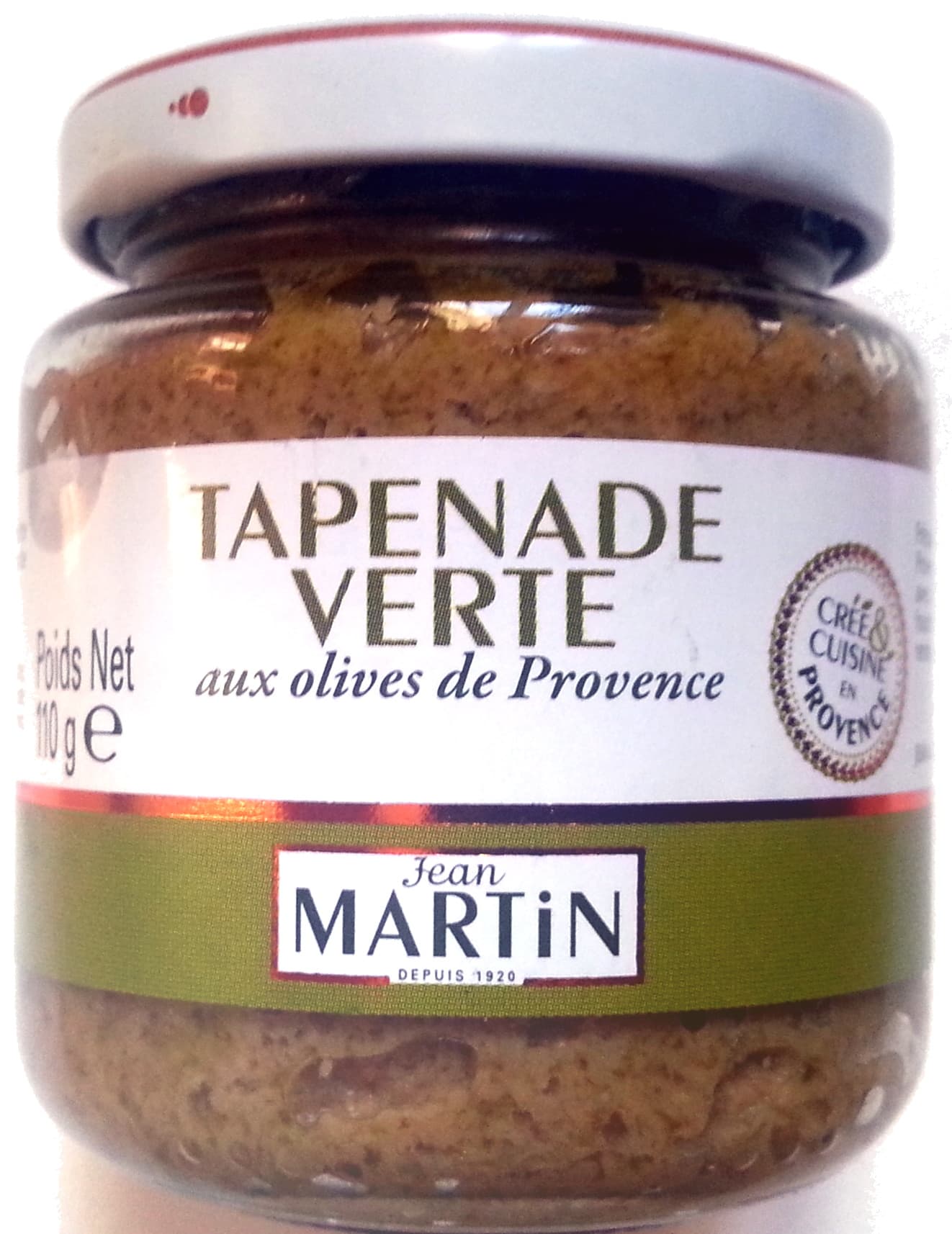 Jean Martin Tapenade verte aux olives de Provence packshot