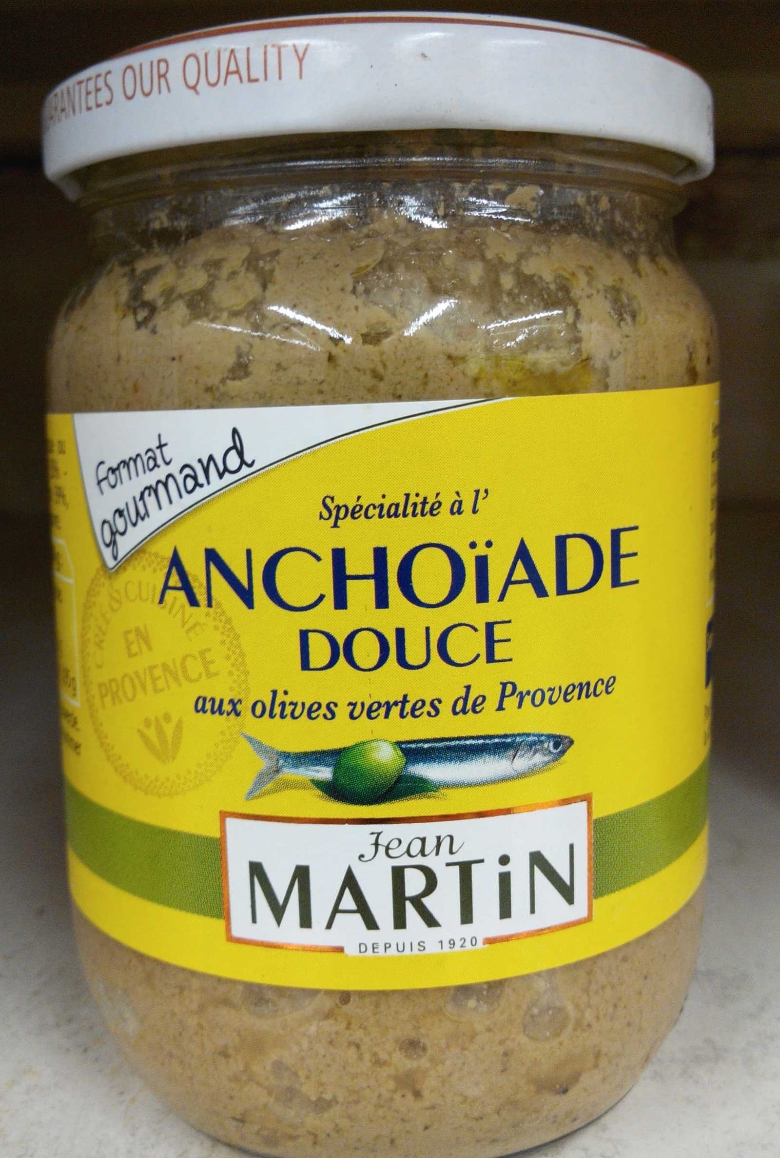Jean Martin Spécialité à l'Anchoïade douce aux olives vertes de Provence packshot