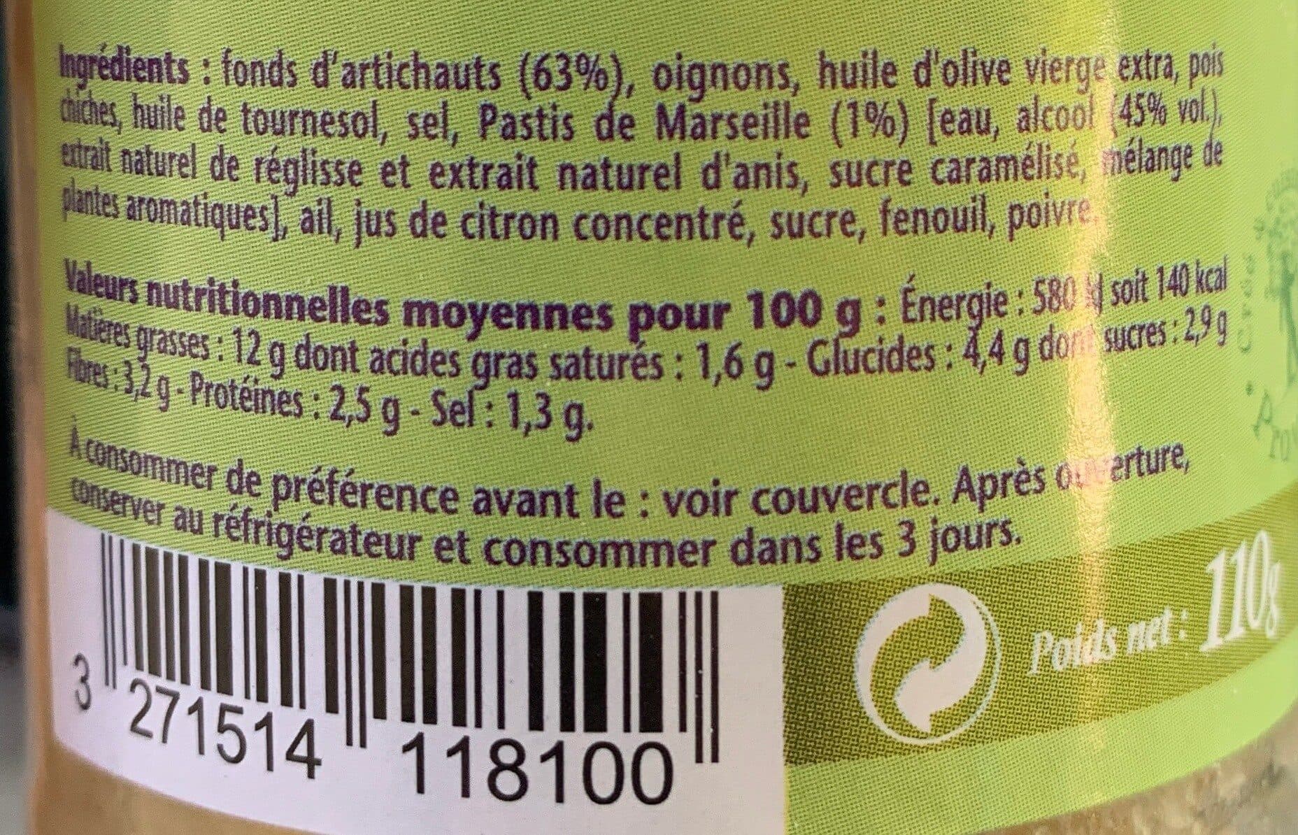 Jean Martin Jean Martin creme d'artichaut packshot