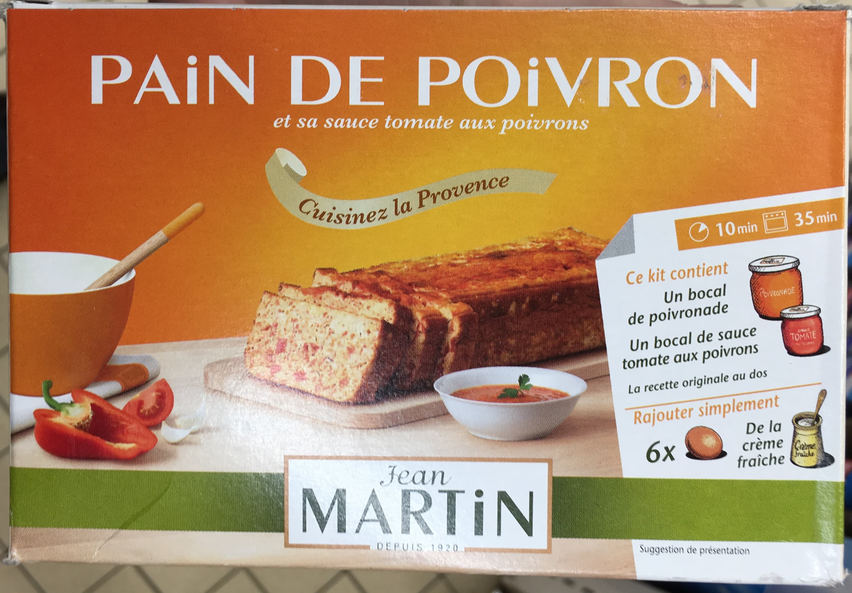 Jean Martin Pain de poivron packshot