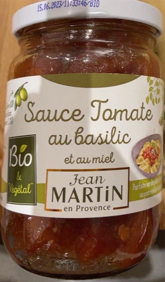Jean Martin Sauce tomate au basilic packshot