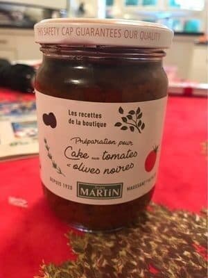 Jean Martin Préparation pour cake aux tomates et olives noires packshot