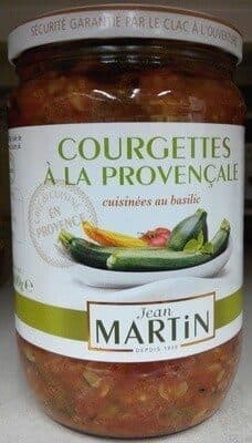 Jean Martin Courgettes à la provençale cuisinées au basilic packshot