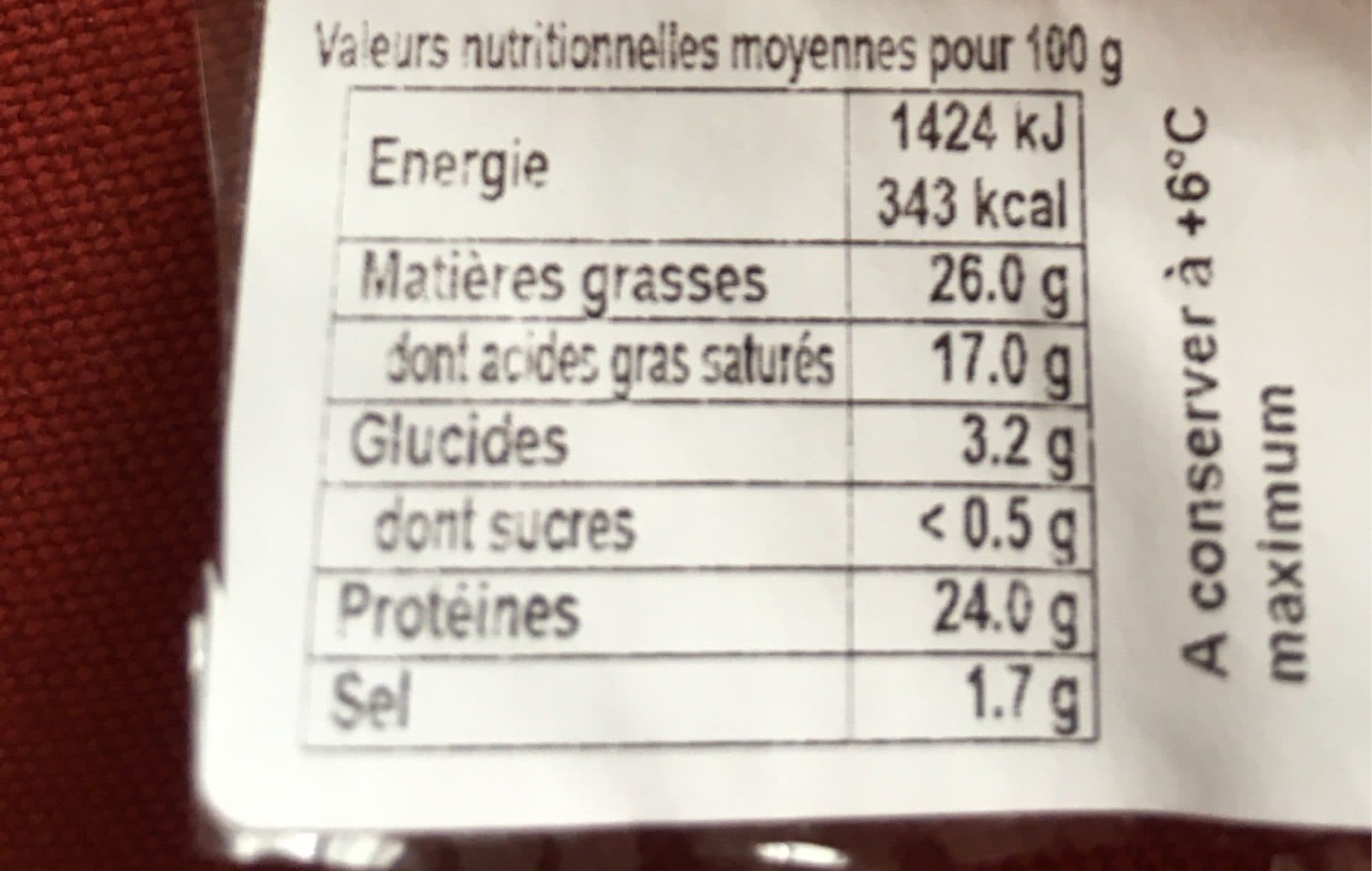 Open Food Facts Tome grise de montagne packshot
