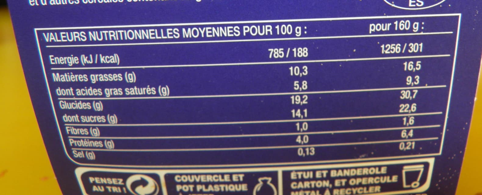 Senoble Le yaourt craquant Senoble packshot