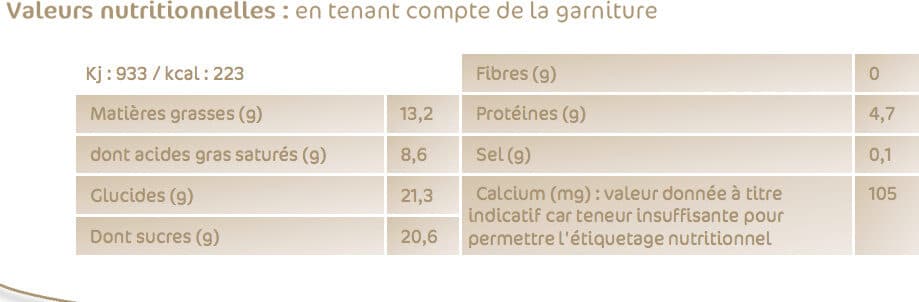 Senoble Crème dorée au four aux œufs frais packshot