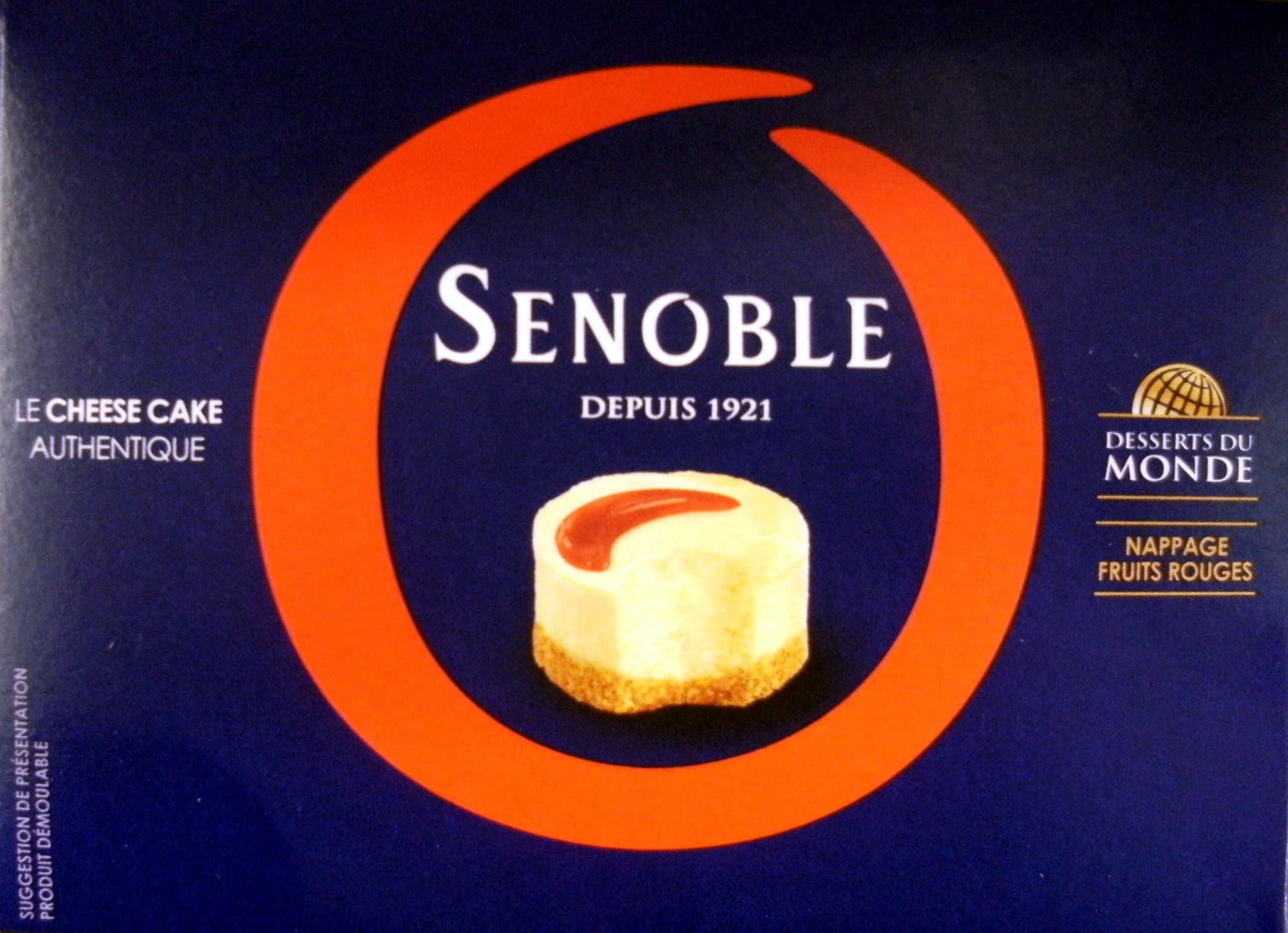 Senoble Senoble cheese cake nappage fruits rouges packshot