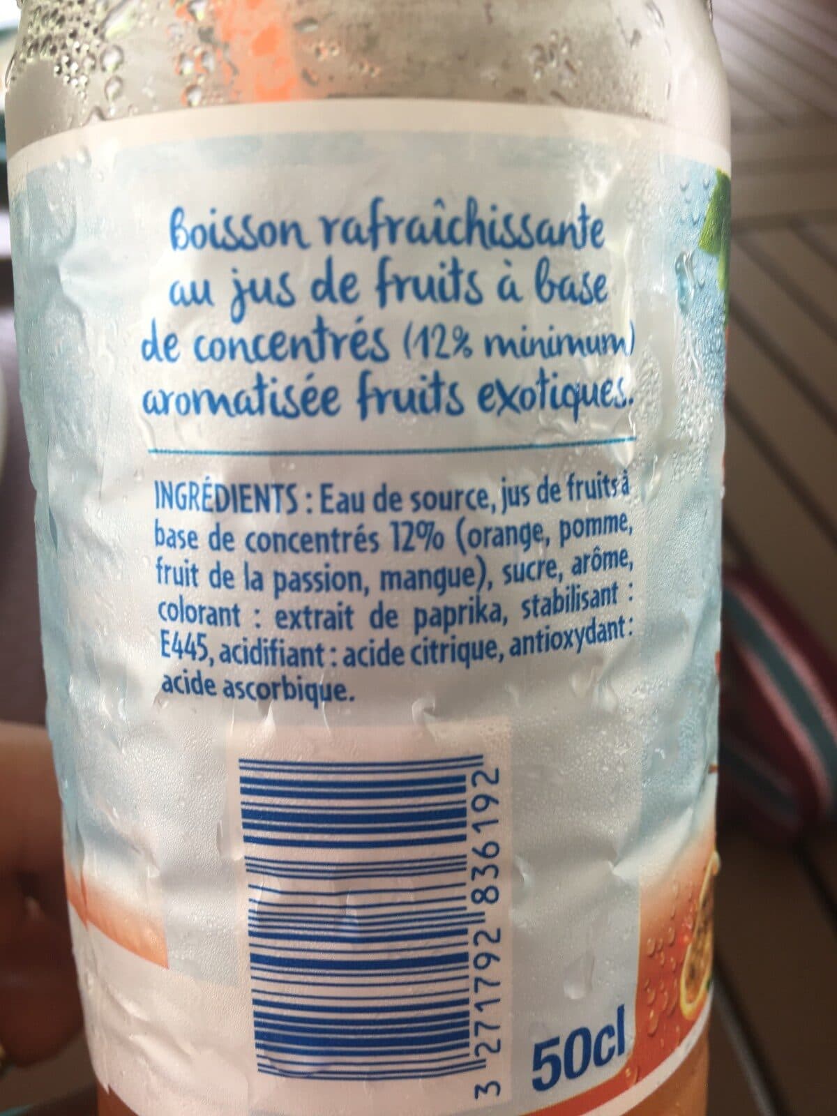 Open Food Facts Refresh coktail tropical packshot