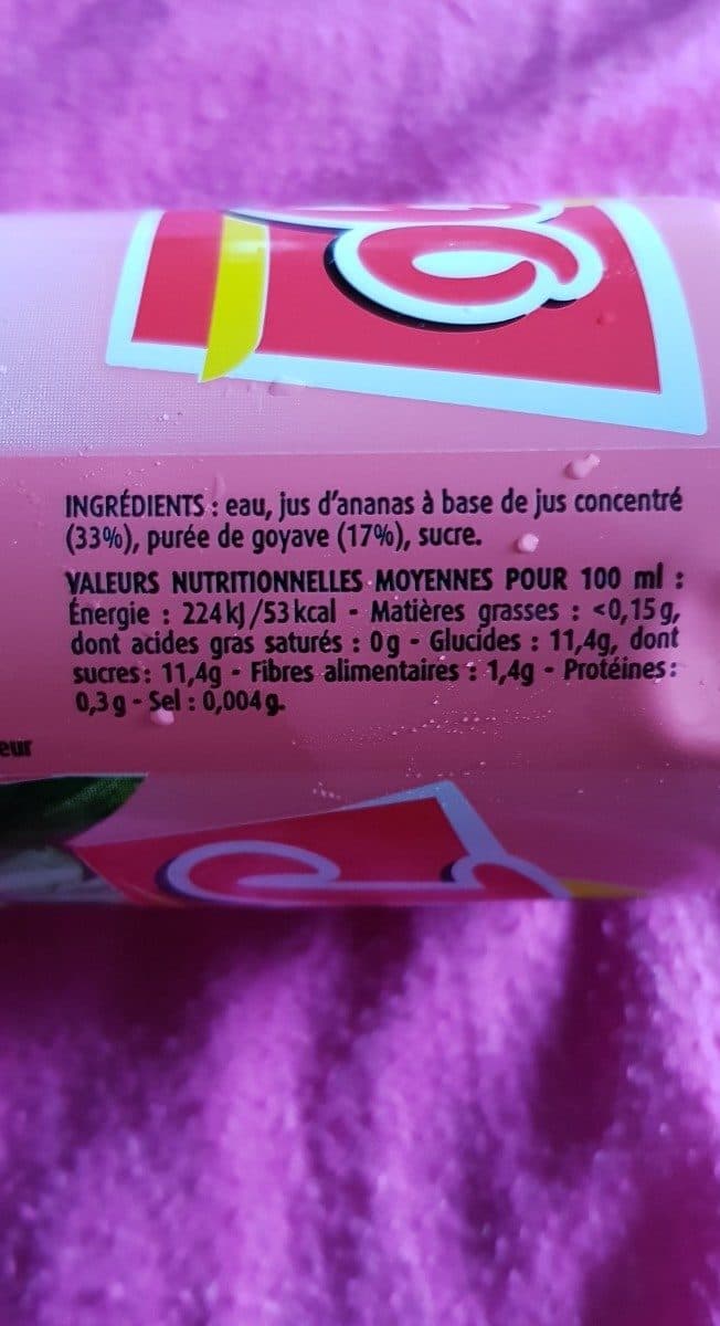 Open Food Facts Goyave ananas packshot