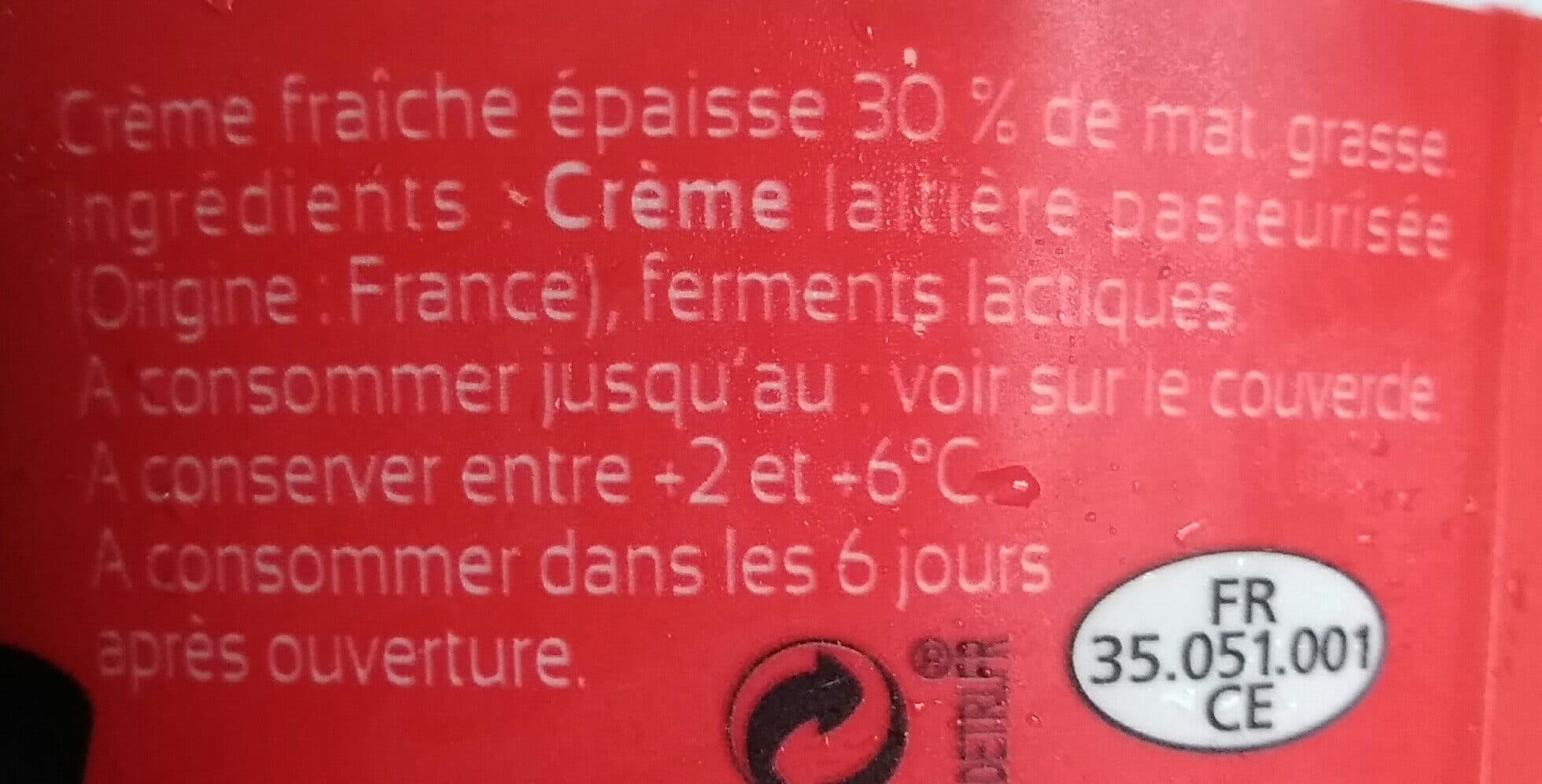 Agrilait Crème fraîche épaisse 50cl packshot