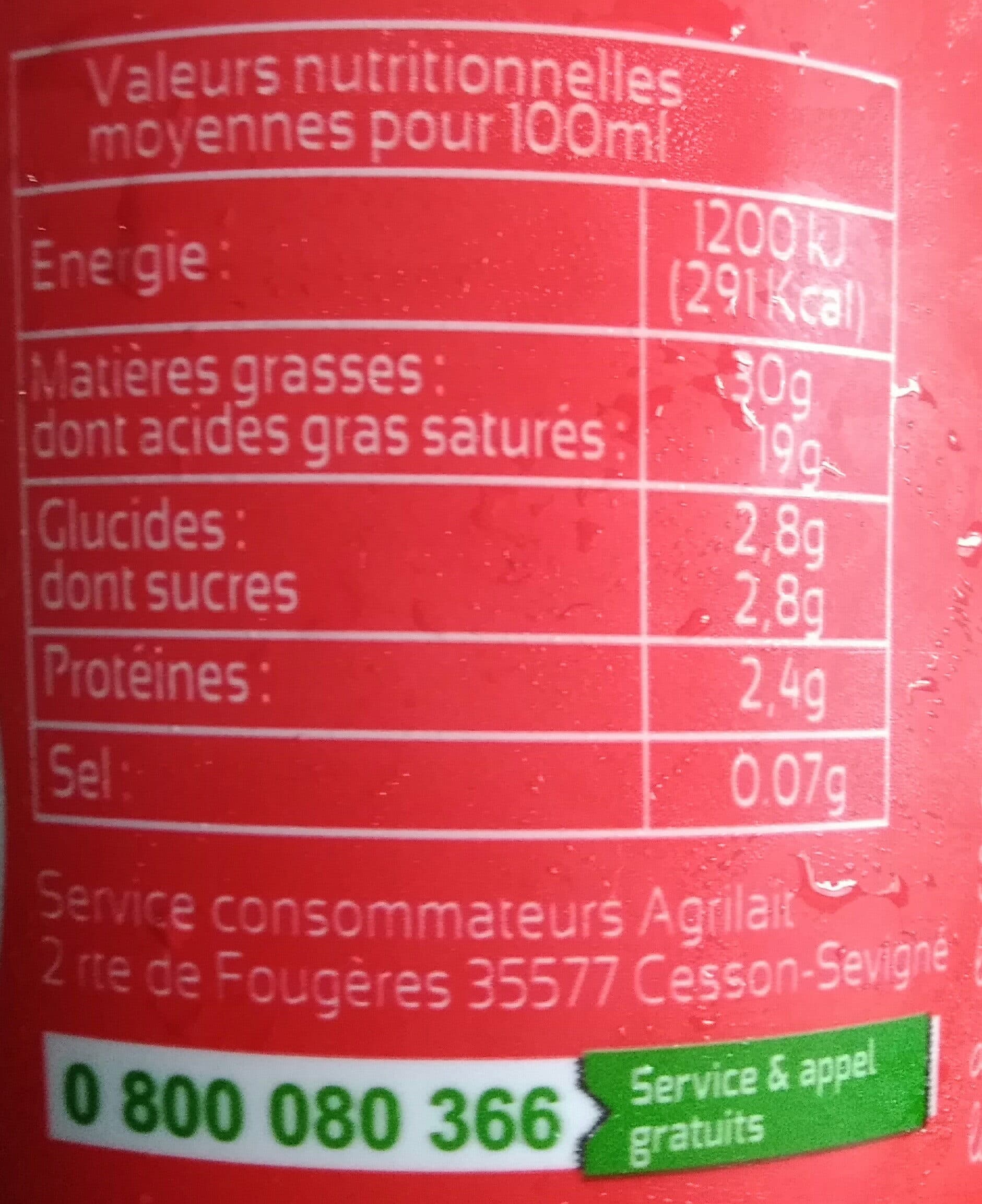 Agrilait Crème fraîche épaisse 50cl packshot
