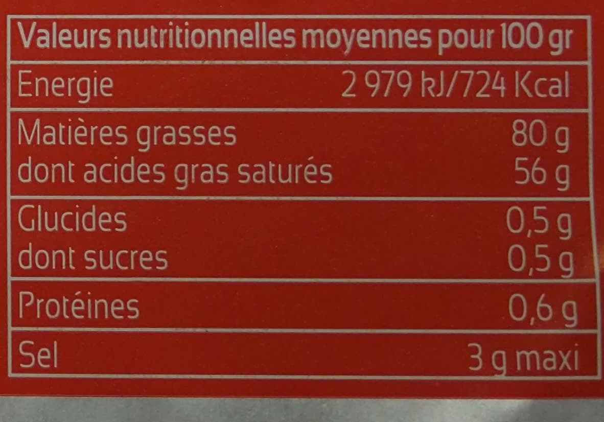 Agrilait Beurre plaquette 250g demi-sel packshot