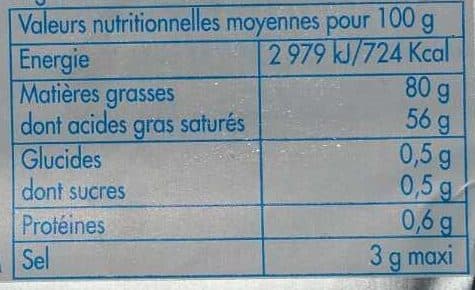 Le Voilier Beurre demi-sel packshot