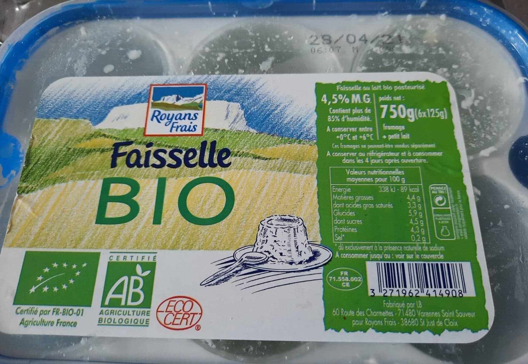 Royans Frais Faisselle bio packshot