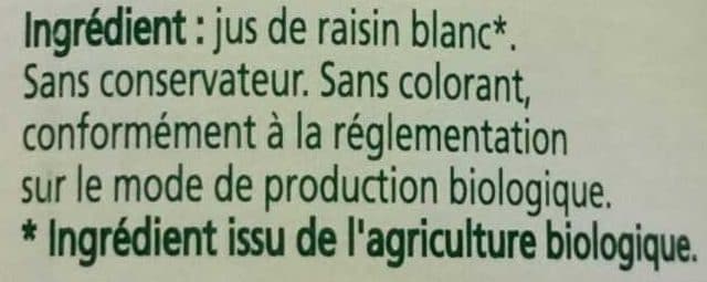 Moulin de Valdonne Jus de raisin blanc packshot