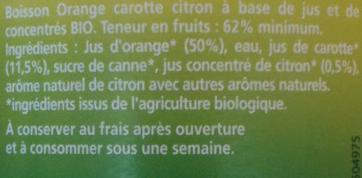 Moulin de Valdonne Capital vitalité orange carotte citron packshot