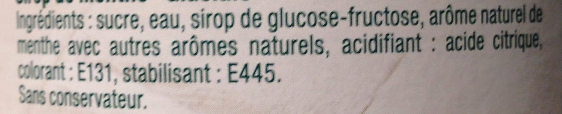 Moulin de Valdonne Sirop Menthe Glaciale packshot