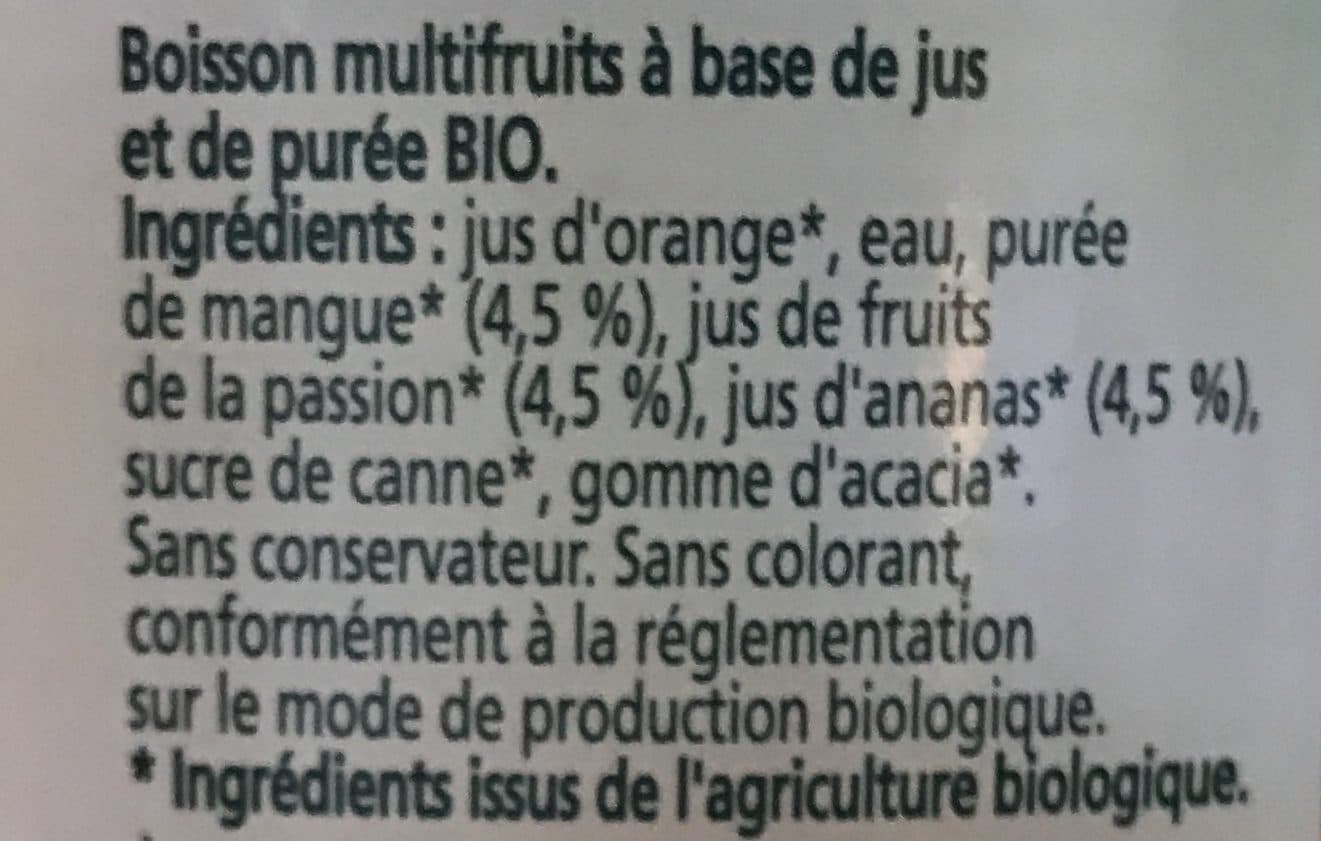 Moulin de Valdonne Moulin de Valdonne bio mangue passion ananas packshot