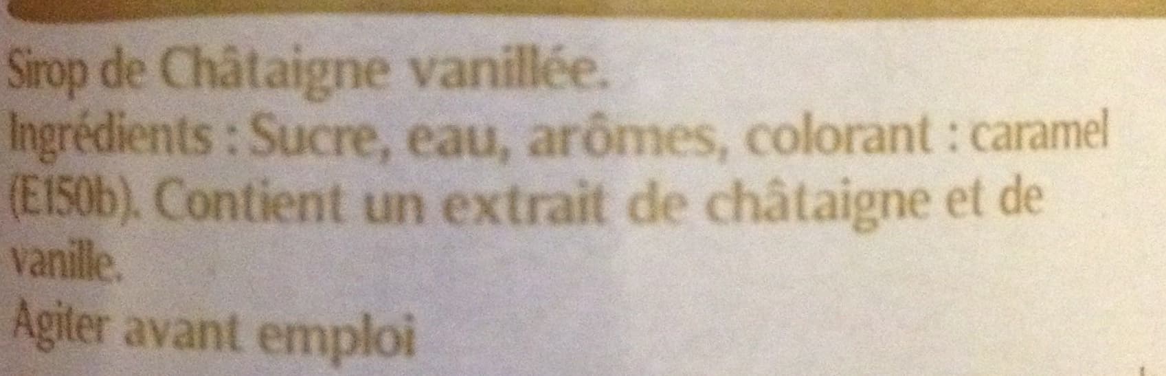 Moulin de Valdonne Sirop à idées châtaigne vanillée packshot