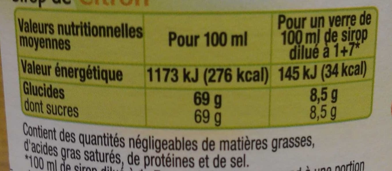 Moulin de Valdonne Sirop de citron packshot