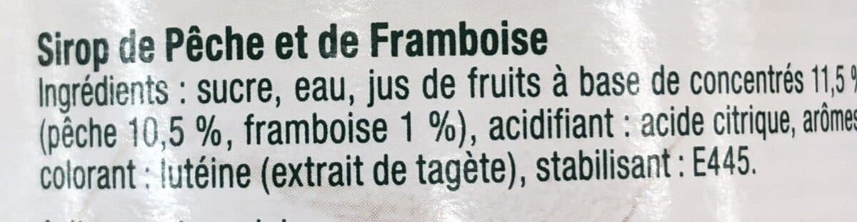 Moulin de Valdonne Sirop de Pêche et touche de Framboise packshot