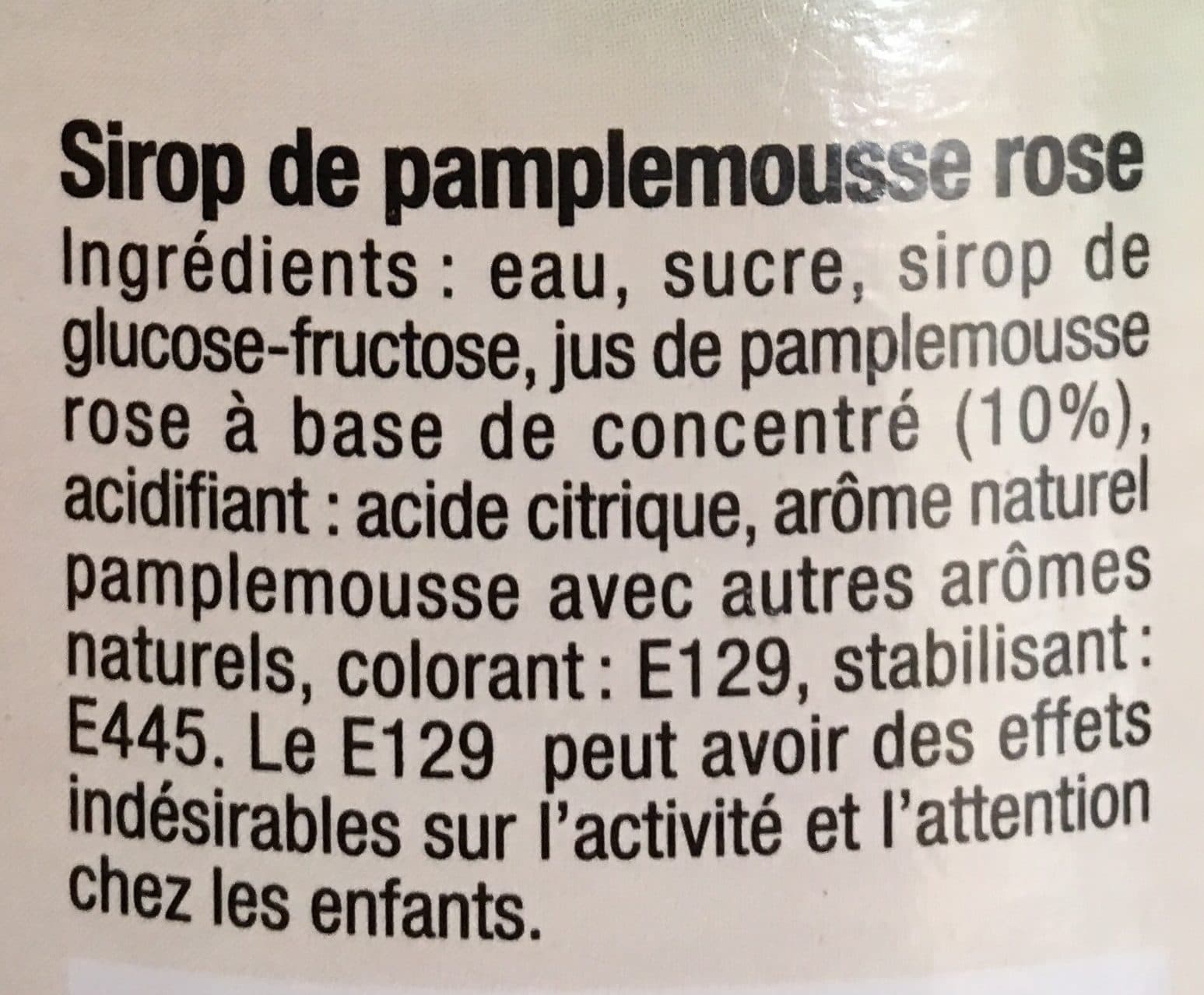 Moulin de Valdonne Sirop Pamplemousse Rose packshot