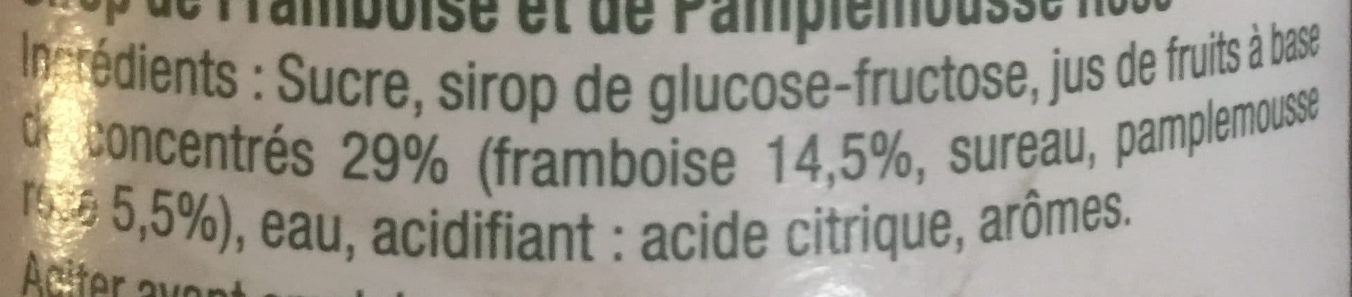 Moulin de Valdonne Sirop Framboise & Pamplemousse Rose packshot