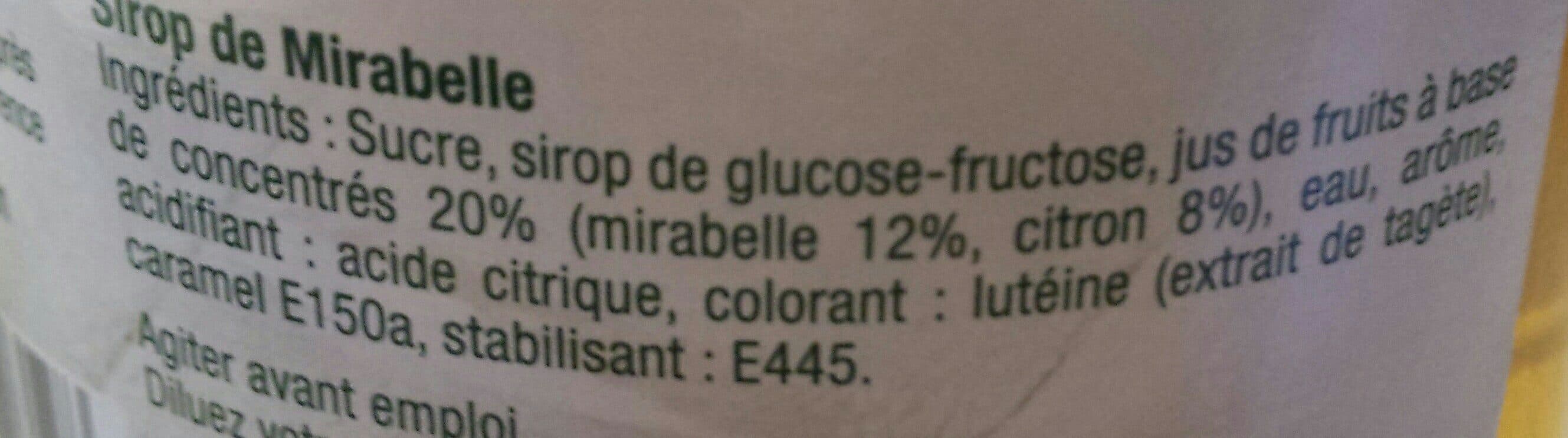 Moulin de Valdonne Sirop Mirabelle packshot