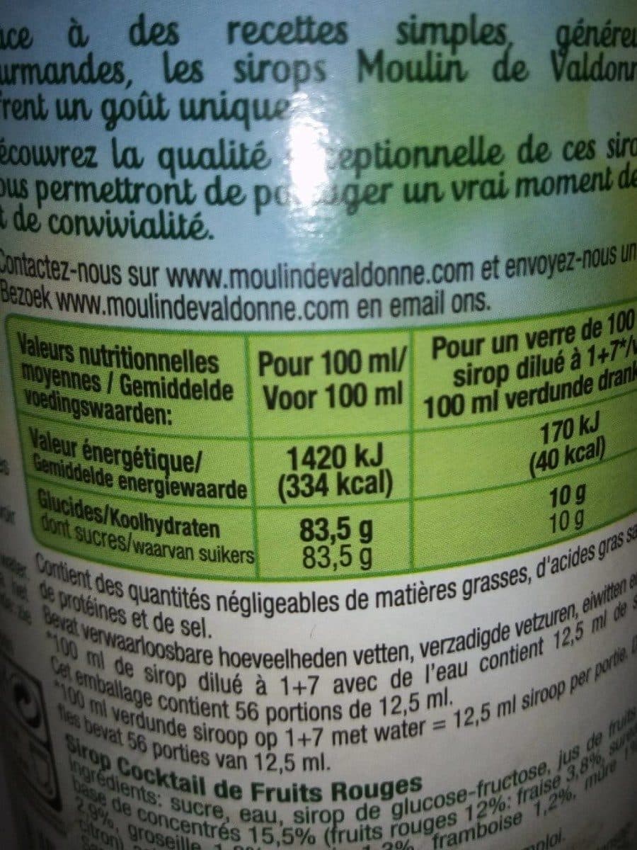 Moulin de Valdonne Cocktail de fruits rouges packshot