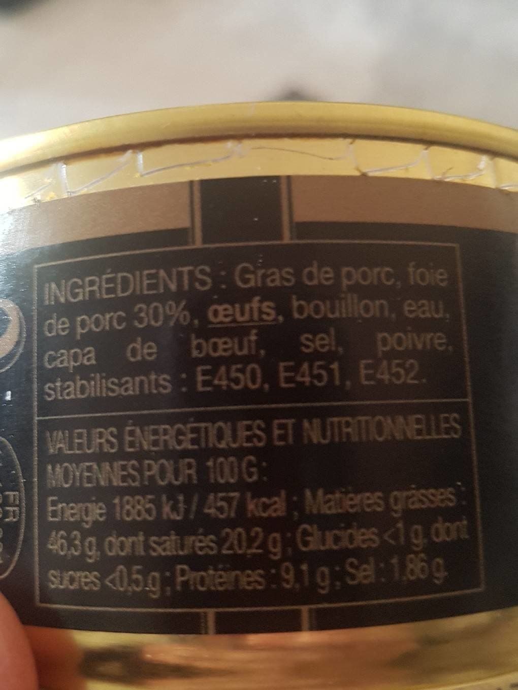 sarl maison esquines pâte de foie pur porc packshot