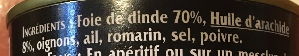 Open Food Facts Foie de dinde a l huile d arachide packshot