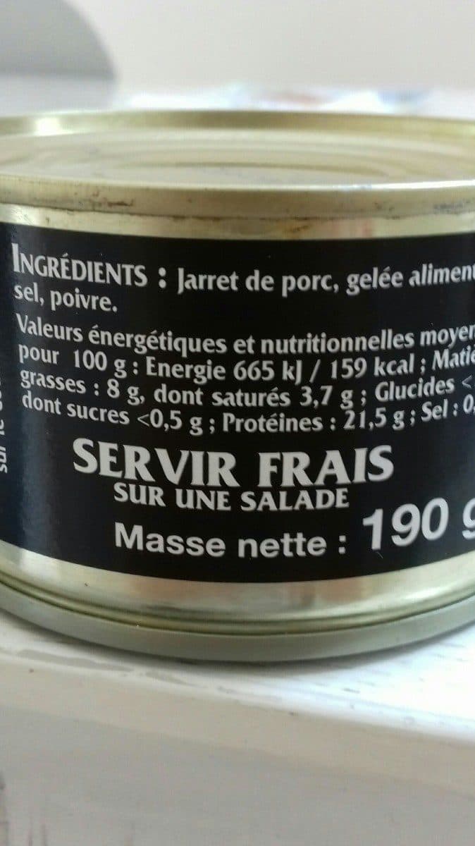 Open Food Facts Jambonneau de porc packshot