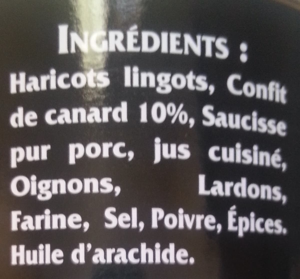 François Esquines Cassoulet au Confit de Canard packshot