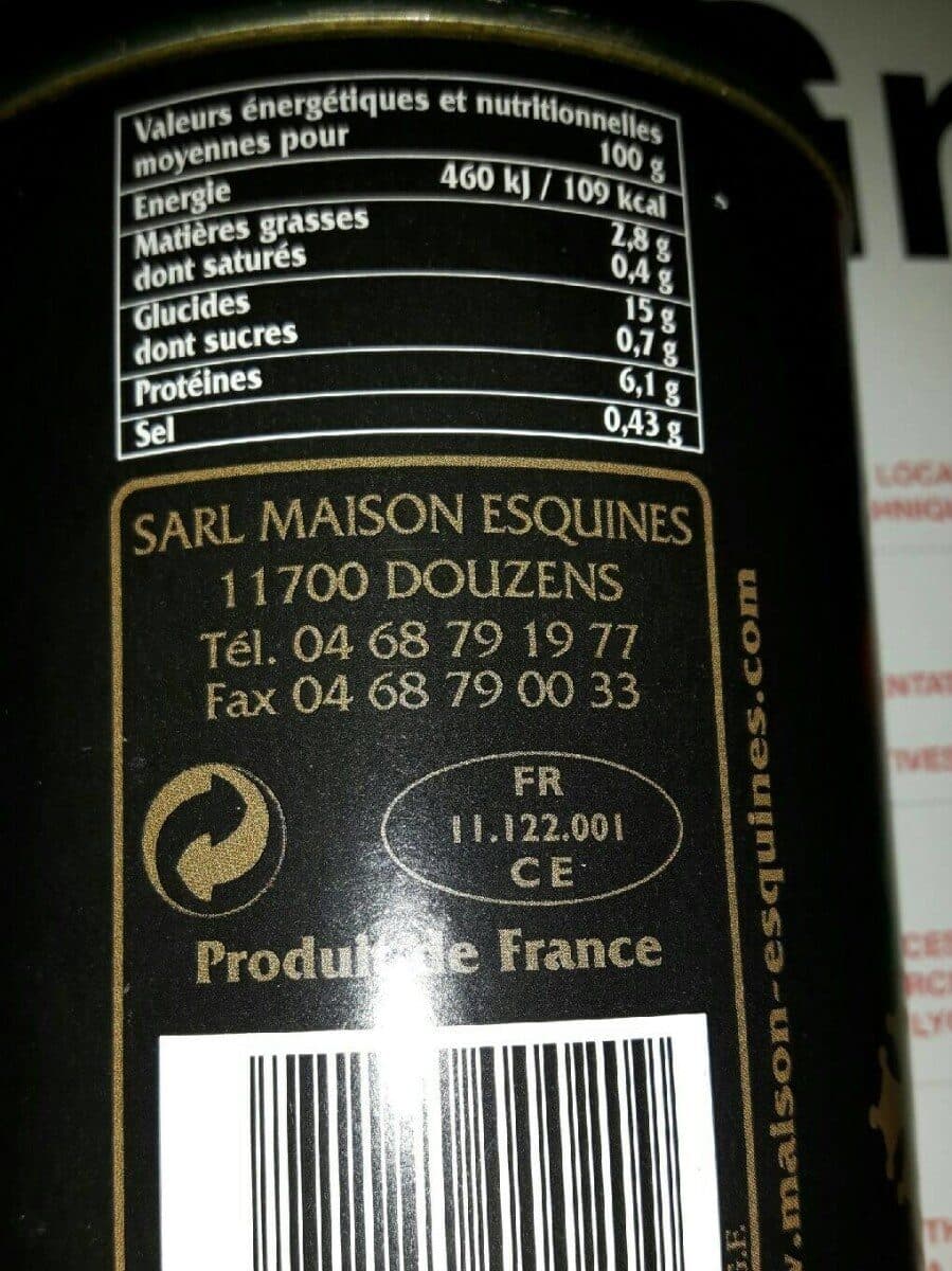 Francois Esquines Haricots blancs packshot