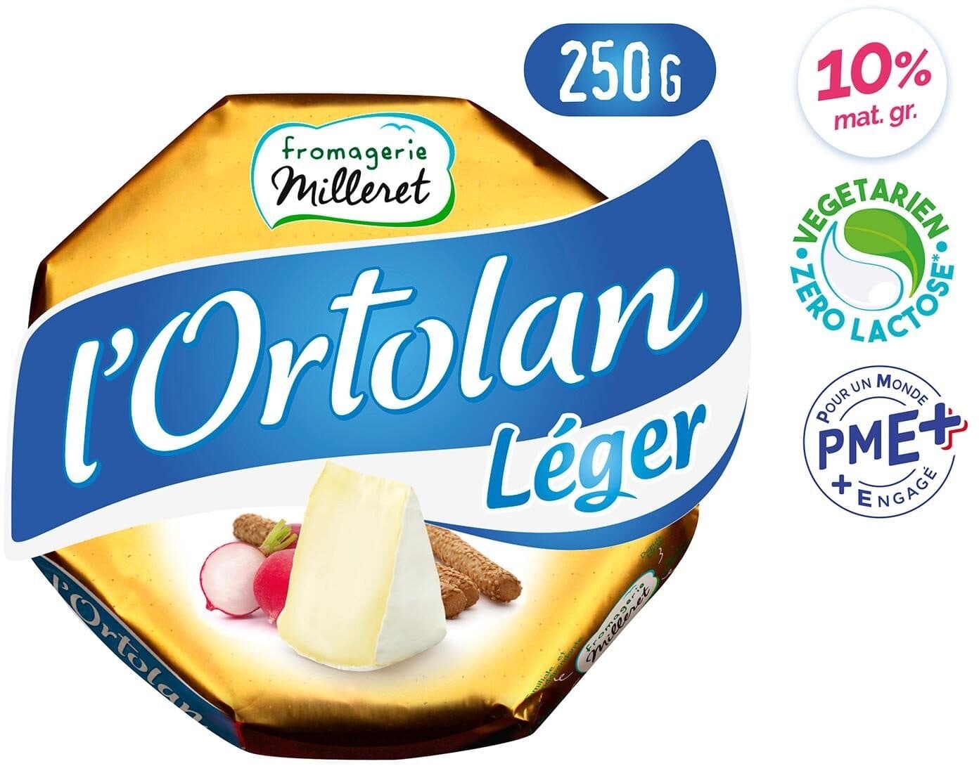 fromagerie Milleret l'Ortolan Léger packshot