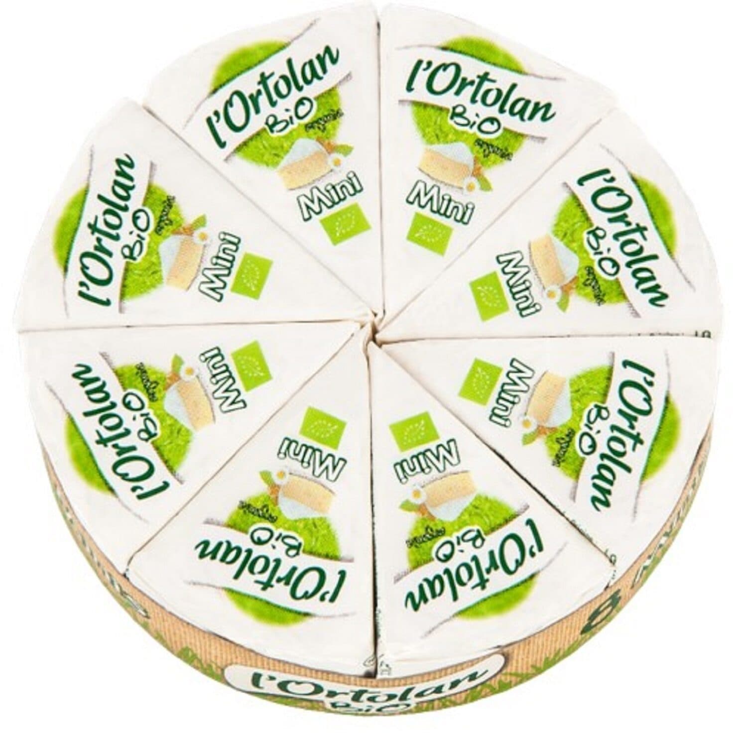 Fromagerie Milleret L'Ortolan Bio portions 240g marque packshot