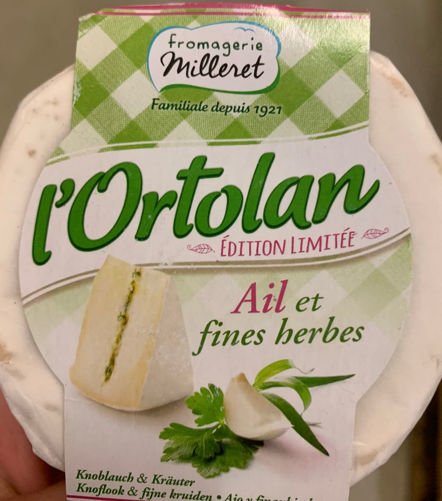 Fromagerie Milleret l'Ortolan - Ail et Fines Herbes packshot