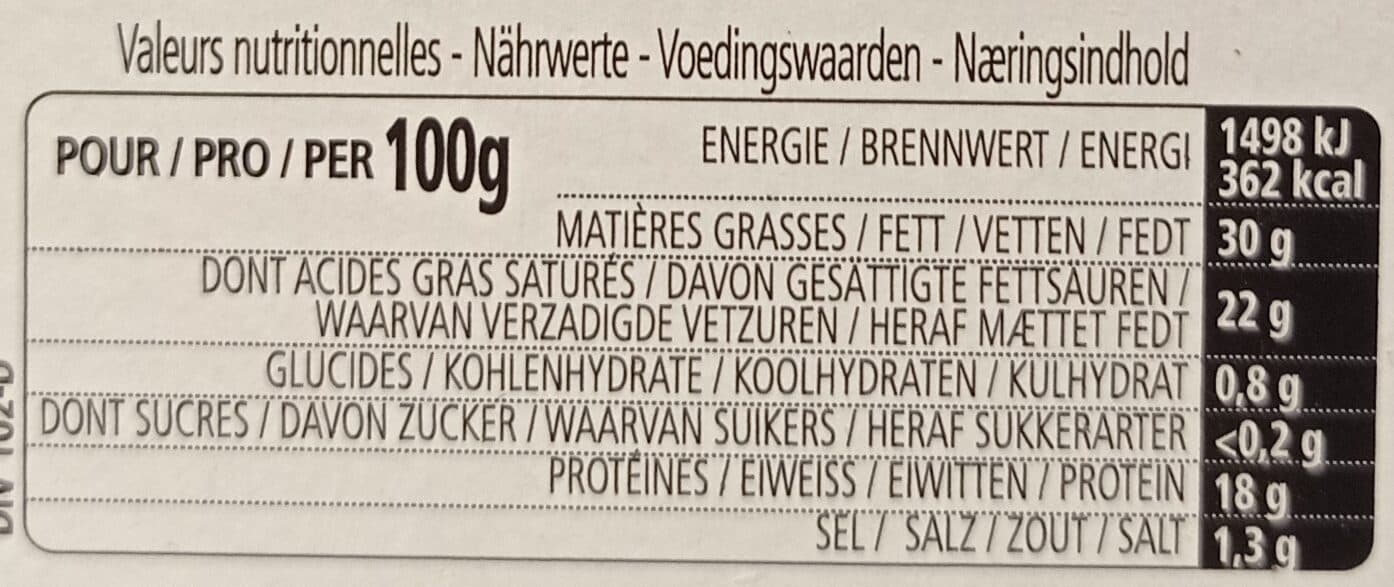 Fromagerie Milleret Roucoulons Noix 125g marque packshot