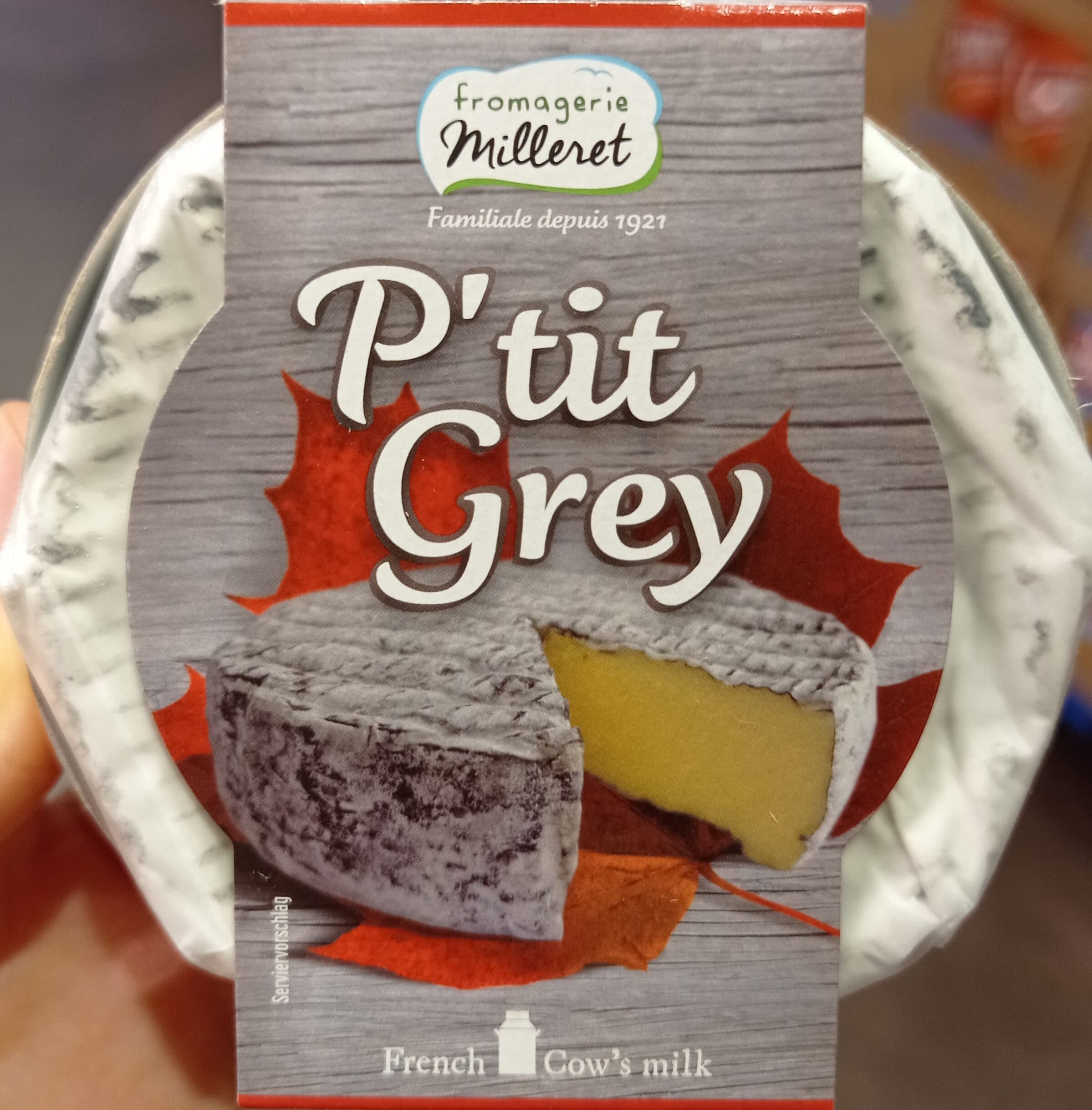 Fromagerie Milleret P'tit Grey, French Cow Milk packshot