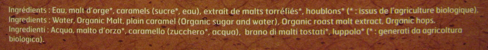Brasserie Castelain Bière ambrée malt bio Jade packshot