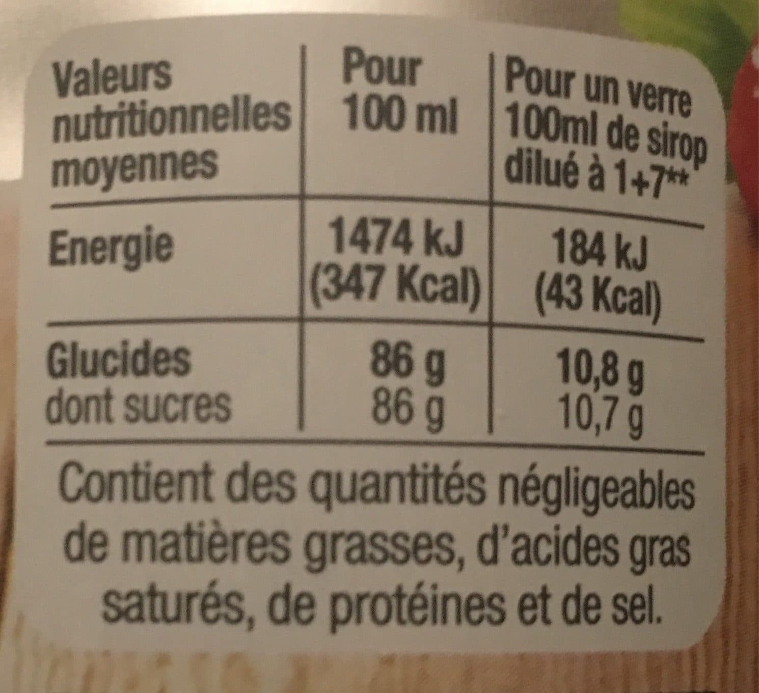 Moulin De Valdonne Le Sirop de Camille packshot