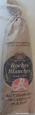 Roches Blanches Saucisson sec de campagne pur porc packshot