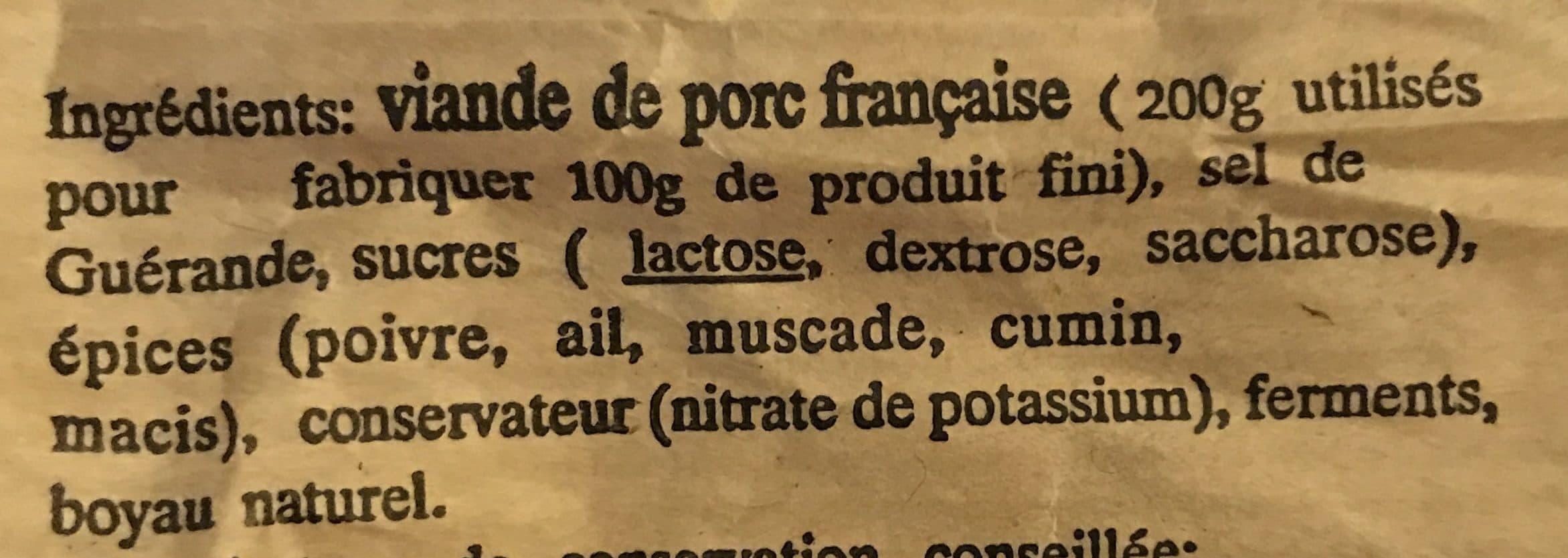 Label Rouge Saucisse sèche de campagne packshot