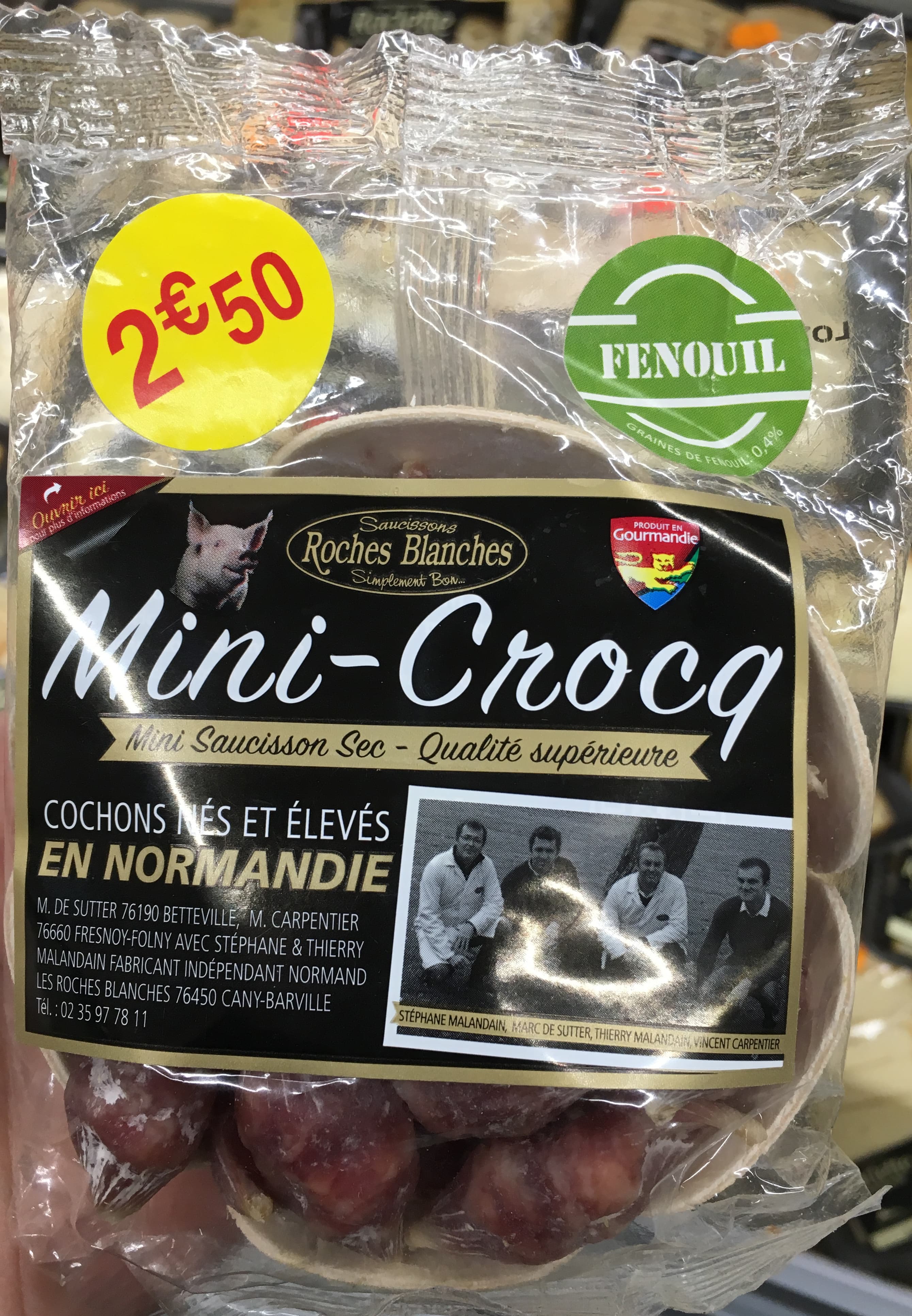 Roches Blanches Mini-Croq Fenouil packshot