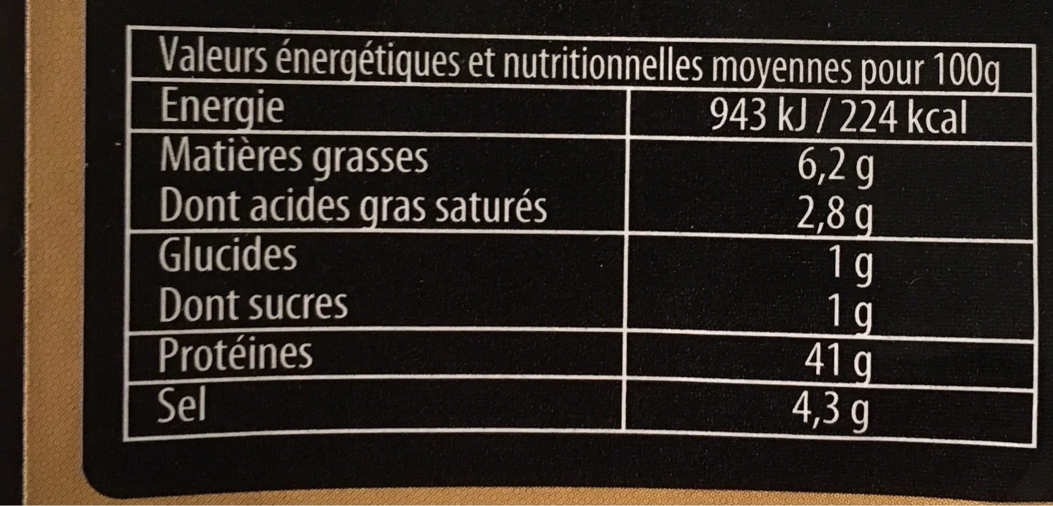 Roches blanches Filet De Porc Séché packshot