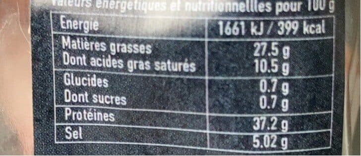 Roches blanches Saucisse Sèche Aux Noisettes packshot