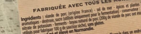 Roches blanches Saucisse Sèche packshot