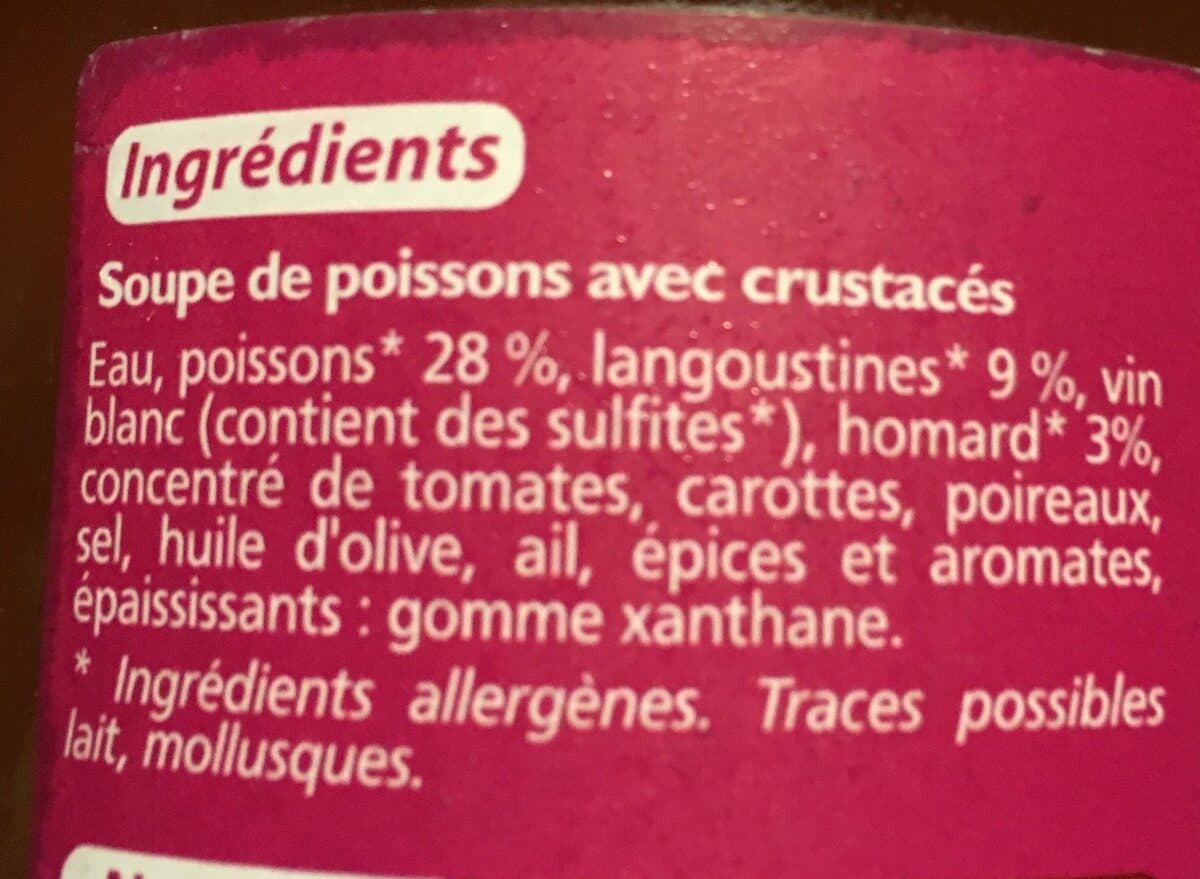 Open Food Facts Velouté langoustine homard packshot